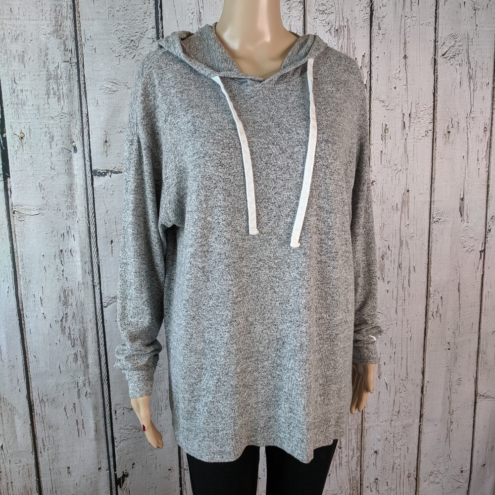 Hollister soft grey pullover hoodie